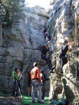 Clases de escalada con Les Rochers de Maguelone 